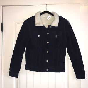 Brandy Melville Navy Corduroy Jacket